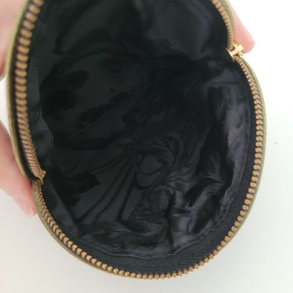 Hunting World Vintage Green Mini Belt Wallet Card Holder Pouch Case Small Zip - Picture 7 of 9